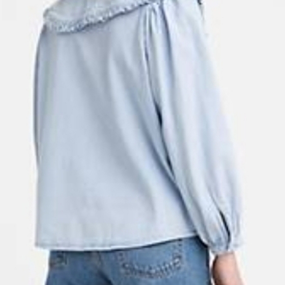 St Roche ruffled collar blouse. - Picture 11 of 12